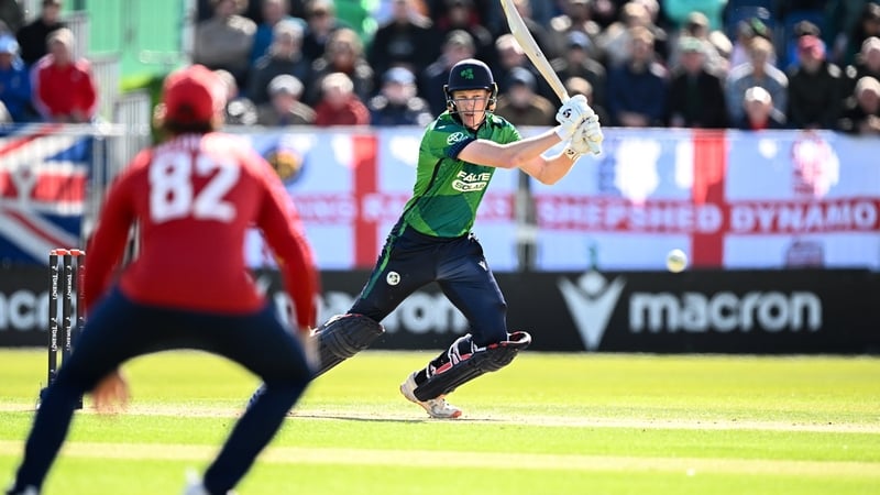 Ireland batter Harry Tector in action at Malahide
