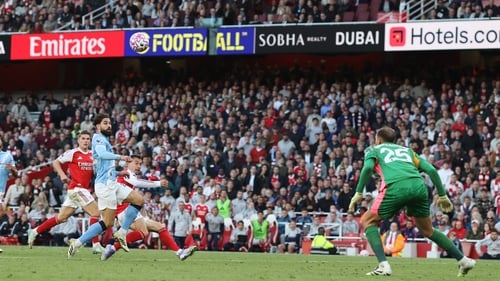Gabriel Martinelli scored during stoppage time