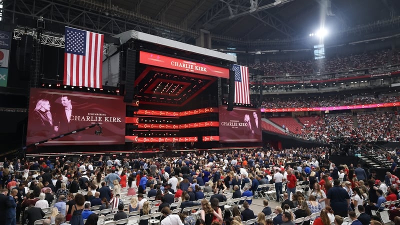 Thousands of people lined up for hours hoping to get into the 63,000-seat stadium for the memorial