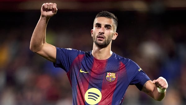 BARCELONA, SPAIN - SEPTEMBER 21: Ferran Torres of FC Barcelona celebrates after the second goal of his team during the LaLiga EA Sports match between FC Barcelona and Getafe CF at Estadi Johan Cruyff on September 21, 2025 in Barcelona, Spain. (Photo by Ma