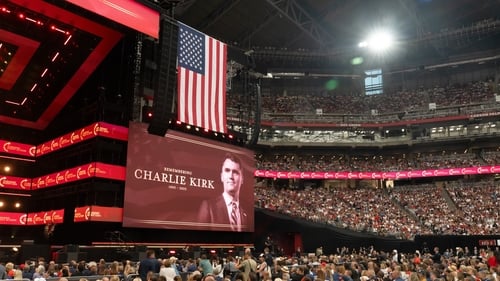 Many speakers referred to activist Charlie Kirk as a 'martyr' during his memorial service