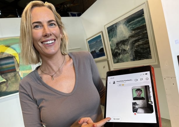 Cavanagh Foyle's artwork has caught the eye of celebrities, including Kourtney Kardashian