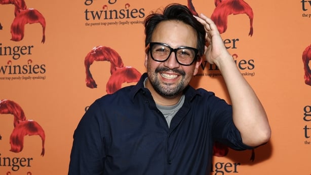 Lin-Manuel Miranda attends Ginger Twinsies opening night at the Orpheum Theatre on 24 July, 2025 in New York City