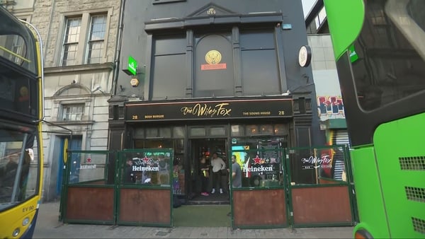 Photo shows The Wiley Fox pub on Eden Quay in Dublin city centre
