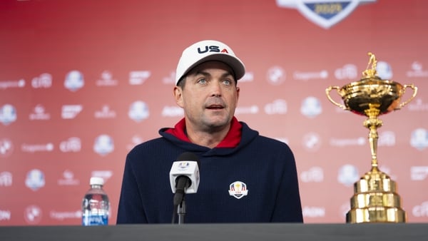 lang="x-default" FARMINGDALE, NY - SEPTEMBER 22: Team USA Captain Keegan Bradley sits for a media interview during the 2025 Ryder Cup at Bethpage State Park on Monday, September 22, 2025 in Farmingdale, New York. (Photo by Darren Carroll/PGA of America vi