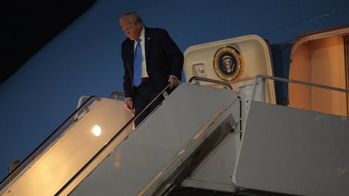 Donald Trump arrives in New York ahead of his address at the UN General Assembly