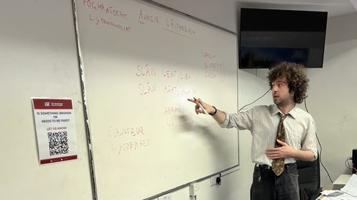 Conradh na Gaeilge have been providing adult Irish language classes which have been popular