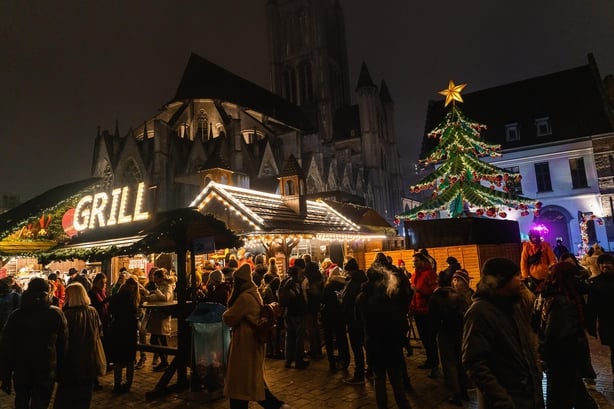 Christmas market in Ghent, Belgium