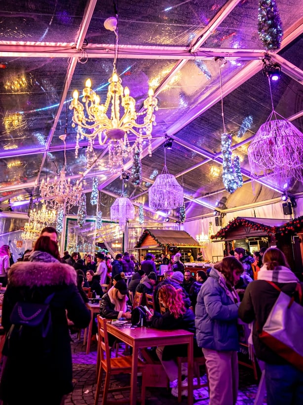 Christmas market in Lausanne, Switzerland