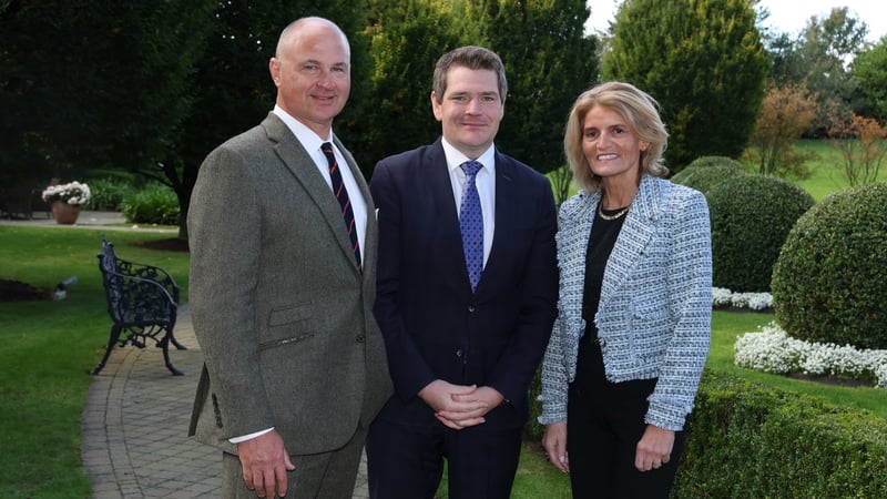 John Argitis, President of G&F Precision Molding, Minister Peter Burke and Mary Buckley, Executive Director IDA Ireland