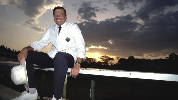 HARARE, ZIMBABWE - OCTOBER 18: Umpire Harold 'Dickie' Bird pictured after close of play during the 1st Test Match between Zimbabwe and India on October 18th, 1992 at the Harare Sports Club in Harare, Zimbabwe. (Photo by Mike Hewitt/Allsport/Getty Images/Hulton Archive)