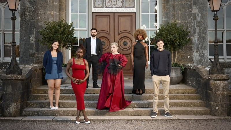 The Fateful Five - Kelley, Vanessa, Ben, Oyin and Nick with host Siobhán McSweeney