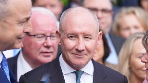Former Dublin Gaelic football manager Jim Gavin speaking to the media after he was announced as the Fianna Fail presidential candidate, at Leinster House in Dublin. Picture date: Tuesday September 9, 2025.