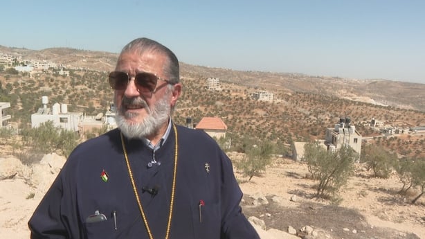 Fr David Khoury speaking from Taybeh