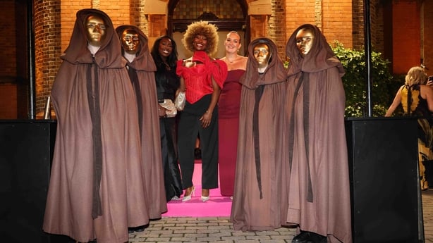 Vanessa Ogbonna, Oyin Adeyemi, Kelley Higgins attend The Traitors Ireland finale screening
