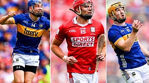 Hurler of the Year nominees John McGrath (L), Brian Hayes (C) and Jake Morris