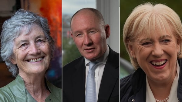 Composite image of Catherine Connolly, Jim Gavin, Heather Humphrey