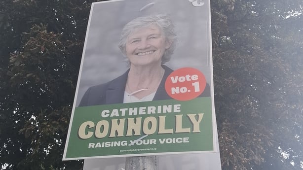 Catherine Connolly posterseen in Dublin