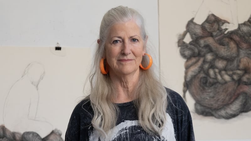 Artist Alice Maher, pictured in her studio (Pic: Riona MacMonagle)