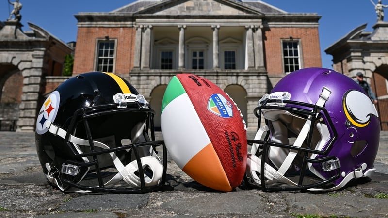 It's the Pittsburgh Steelers versus the Minnesota Vikings at Croke Park