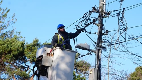 Emergency responders used an old communications system during Storm Éowyn (stock image)