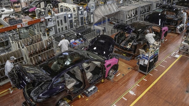 GETTY The state-owned factory producing electric cars, Aion, part of the GAC group, supported by Crédit Agricole