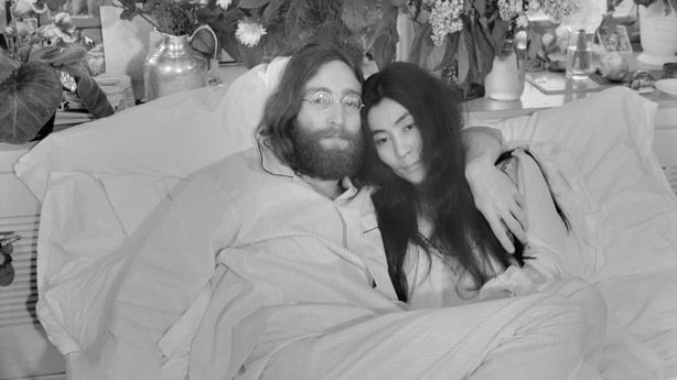 John Lennon and Yoko Ono pictured in 1969