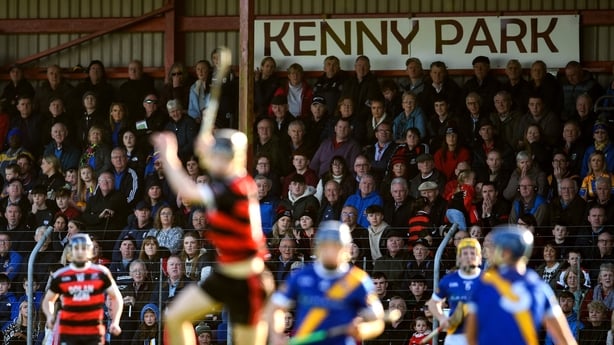 Spectators watch on at Kenny Park last November for the Galway SHC final between Loughrea and Cappataggle