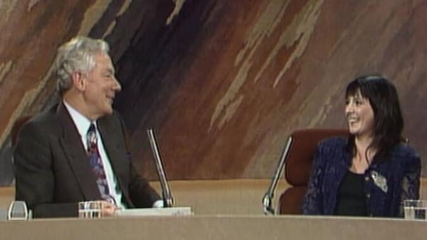 Gay Byrne and Máire Ní Bhraonáin