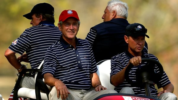 during day two of the Afternoon Four-Ball Matches for The 39th Ryder Cup at Medinah Country Club on September 29, 2012 in Medinah, Illinois.