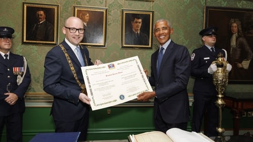 The ceremony was attended by about 30 people including Lord Mayor of Dublin Ray McAdam (Pic: Conor McCabe)