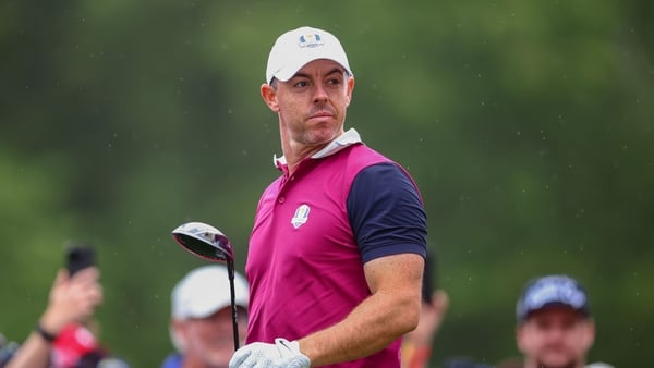 New York , United States - 25 September 2025; Rory McIlroy of Europe during a practice round before the 2025 Ryder Cup at Black Course at Bethpage State Park Golf Course in Farmingdale, New York, USA. (Photo By Vaughn Ridley/Sportsfile via Getty Images)