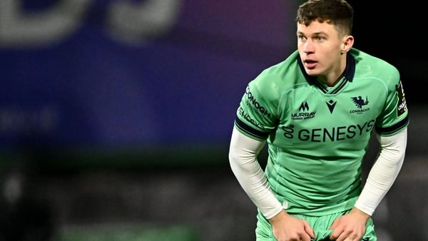 7 December 2024; Seán Naughton of Connacht during the EPCR Challenge Cup Round 1 match between Connacht and Zebre Parma at Dexcom Stadium in Galway. Photo by Piaras Ó Mídheach/Sportsfile