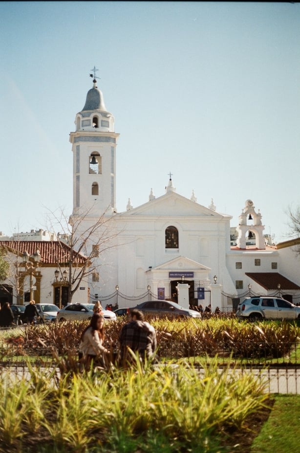 A white church