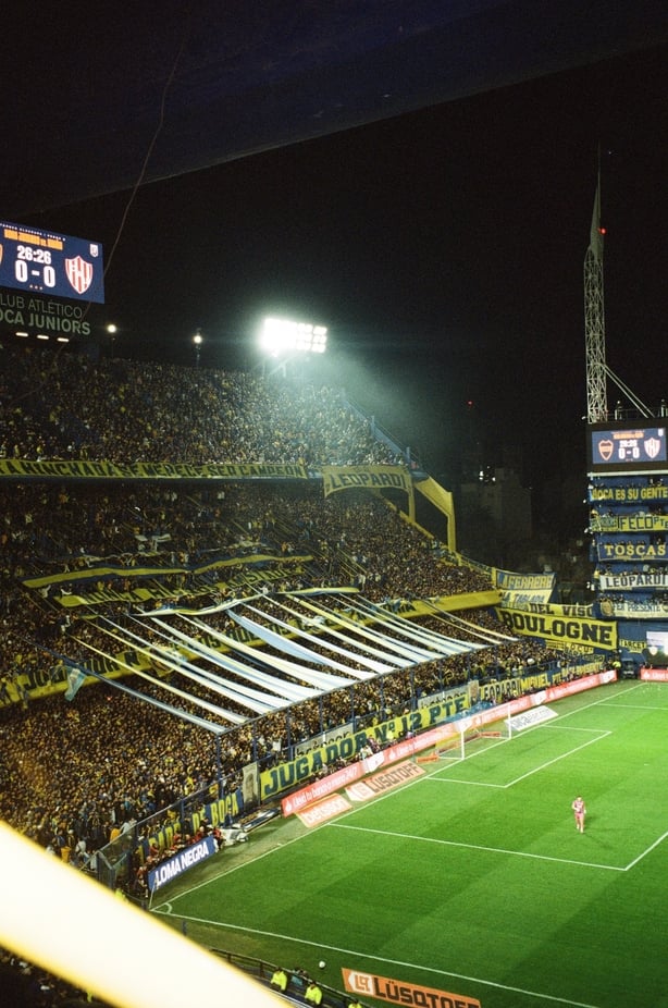 a football stadium