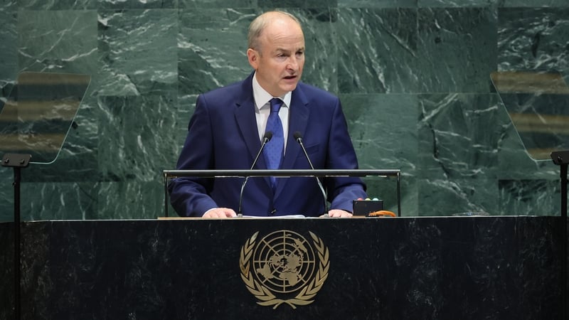 Micheál Martin highlighted the wars in Ukraine and Gaza