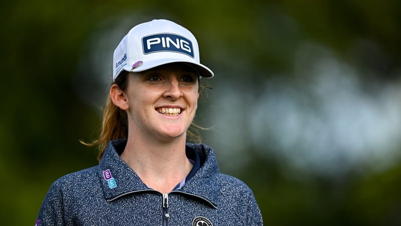 Lauren Walsh is seven shots off the lead after an excellent second round