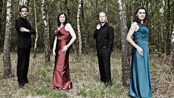 Landscape shot of irish musicians Carducci Quartet