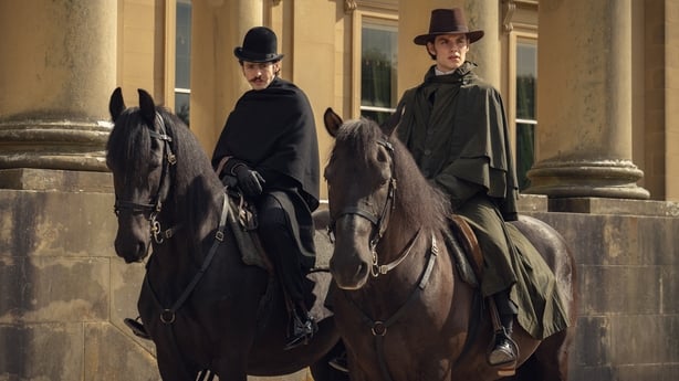 Anthony Boyle and Louis Partridge who star in House Of Guinness