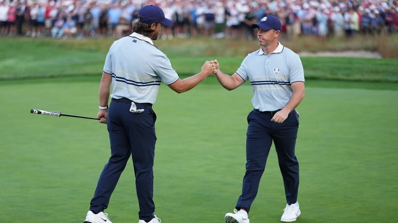 Tommy Fleetwood and Rory McIlroy are reunited again in the foursomes