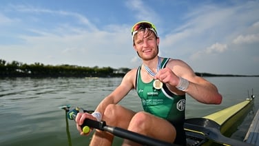 Jake McCarthy wins World Rowing bronze medal