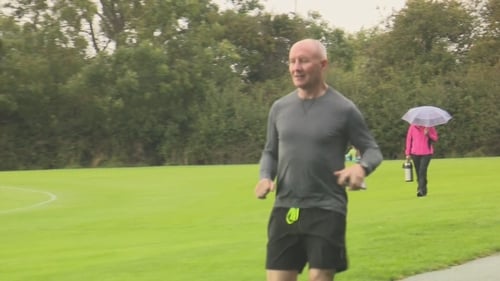 Jim Gavin was taking part in a park run event in Porterstown on the day the drone footage was shot