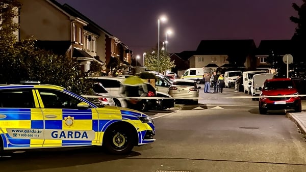 A garda car at a scene in Finglas
