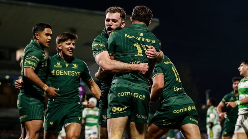 Sean Naughton (15) scored on his first Connacht start