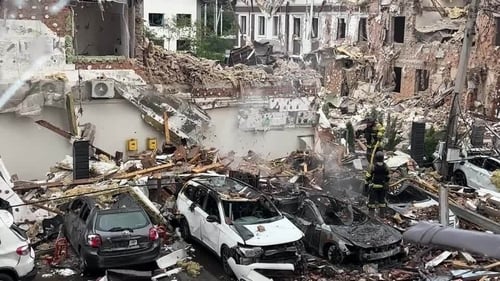 At least three people were killed in the attack on Kyiv