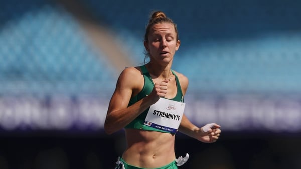 NEW DELHI, INDIA - SEPTEMBER 28: Greta Streimikyte of Team Ireland competes during the Women's 1500m T13 Final on day two of the World Para Athletics Championships New Delhi 2025 at Jawaharlal Nehru Stadium on September 28, 2025 in New Delhi, India. (Phot