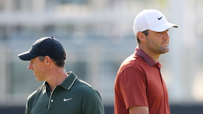 Rory McIlroy and Scottis Scheffler will face off in Sunday's singles