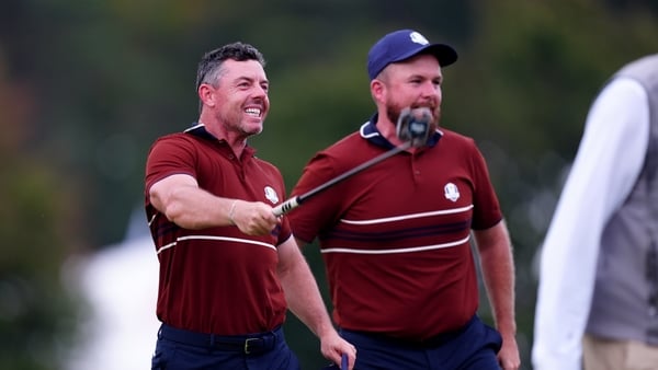 Rory McIlroy and Shane Lowry at 2025 Ryder Cup