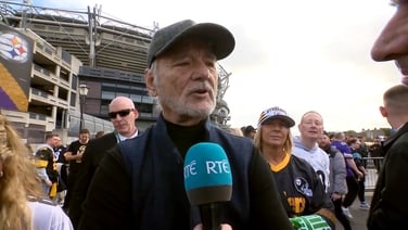 Bill Murray ‘rooting against both teams’ at NFL in Dublin