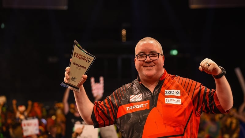 It's a second European Tour title of 2025 for Stephen Bunting (Image: Jan Thoden/PDC Europe)